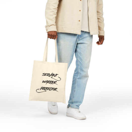 Servant Warrior Protector Cotton Tote Bag